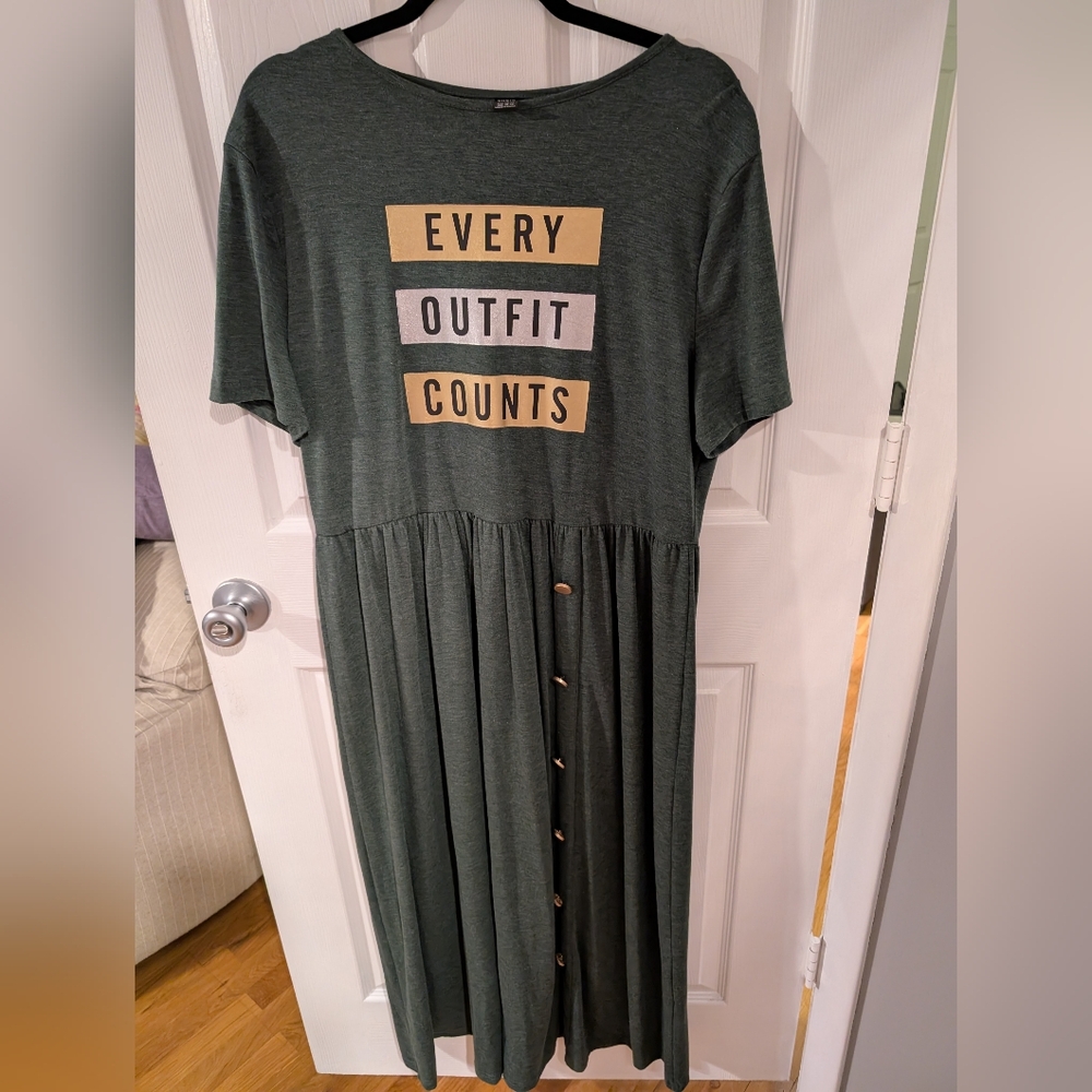Dark Green Dress